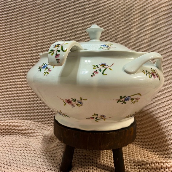 Retro BIA Cordon Bleu Versailles Scalloped Floral Soup Tureen With Lid & Ladle - Picture 1 of 12